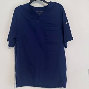 Grey’s Anatomy Men’s Blue Scrubs Top Size Medium